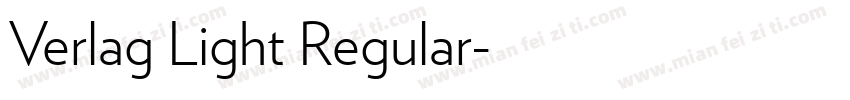 Verlag Light Regular字体转换